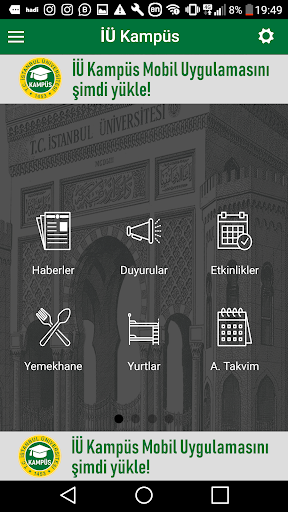 Android application İÜ Kampüs - İstanbul Üniversit screenshort
