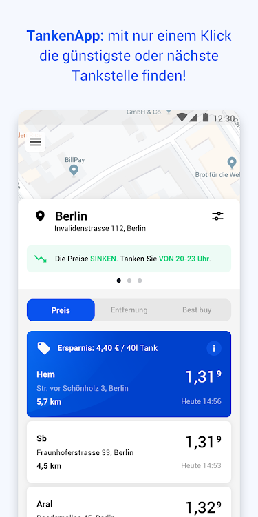 TankenApp mit Benzinpreistrend - 3.1.3 - (Android)