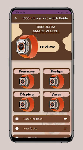 t800 ultra smart watch Guide Screen 2