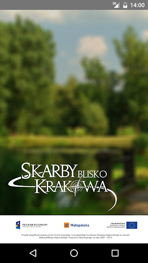 Android application Skarby Blisko Krakowa screenshort