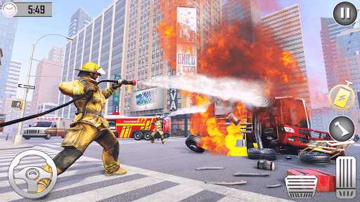 Firefighter Games : fire truck games apkmartins screenshots 1