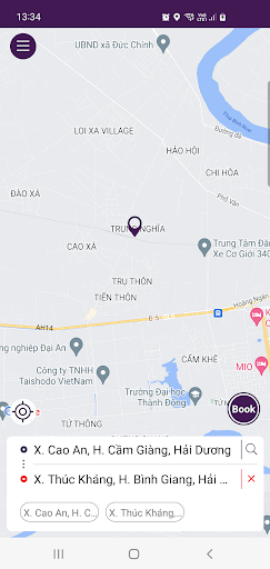Android application Taxi 587 Chí Linh screenshort