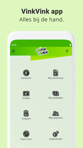 Android application VinkVink ZorgApp screenshort