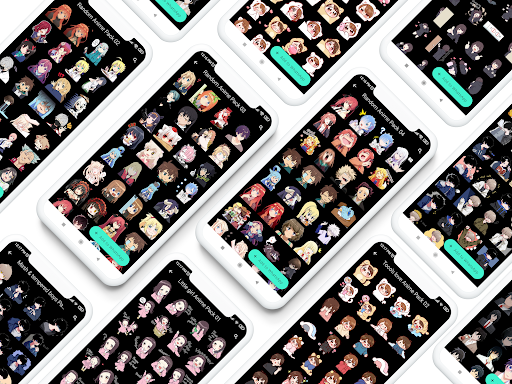 Android application Anime Stickers for WhatsApp screenshort