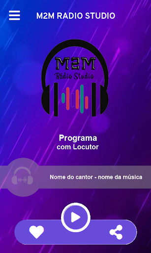 M2M RÁDIO STUDIO Screen 2