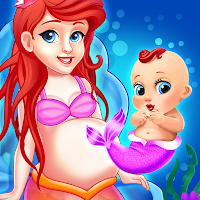 Pragnant Mermaid Care Newborn Baby