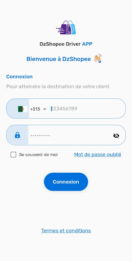 Android application DzShopee Conducteur screenshort