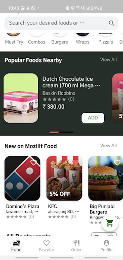 Mozilit Food Screen 2