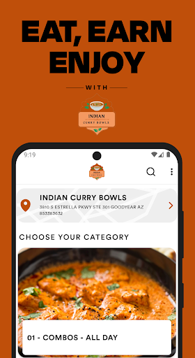 Screenshot of Indian Curry Bowls