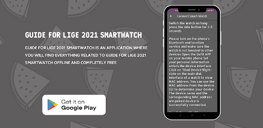Android application guide for lige 2021 smartwatch screenshort