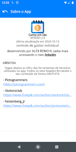 Conta em Dia Screenshot