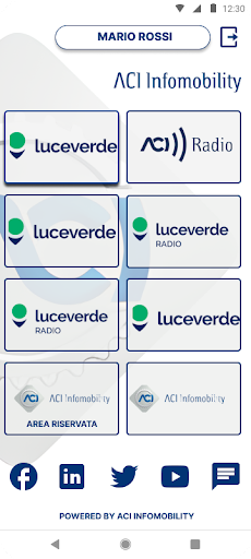 ACI Infomobility APP Screen 2