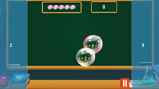 Learn Algebra Bubble Bath Game Screen 3