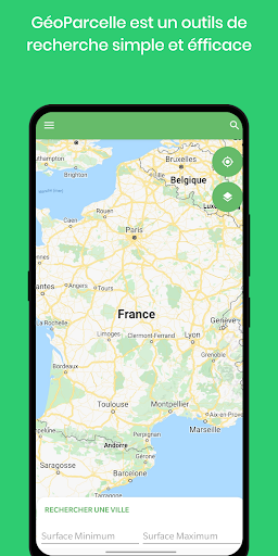 Android application Géo Parcelle screenshort