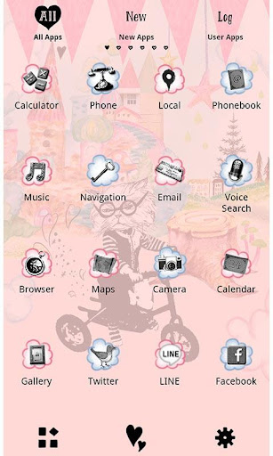 Cute Theme-Cat in Wonderland- Screen 3