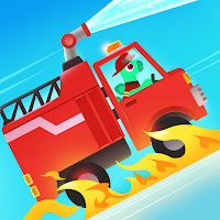 恐竜消防車 - 子供のための恐竜消防士レスキューゲーム