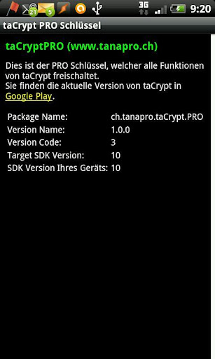 taCryptPRO Screen 2
