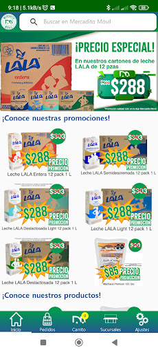 Android application Mercadito Móvil screenshort