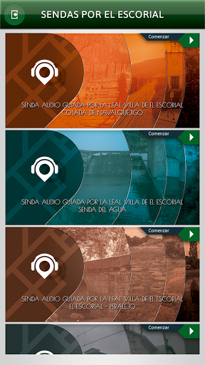 Android application Sendas audioguiadas - La Leal screenshort