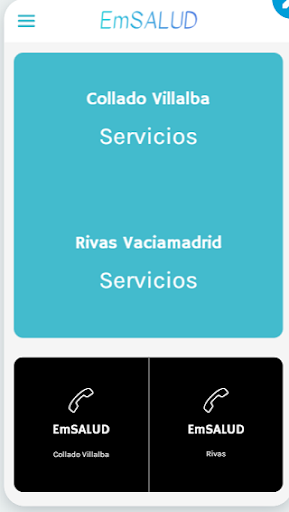 Android application EmSALUD screenshort
