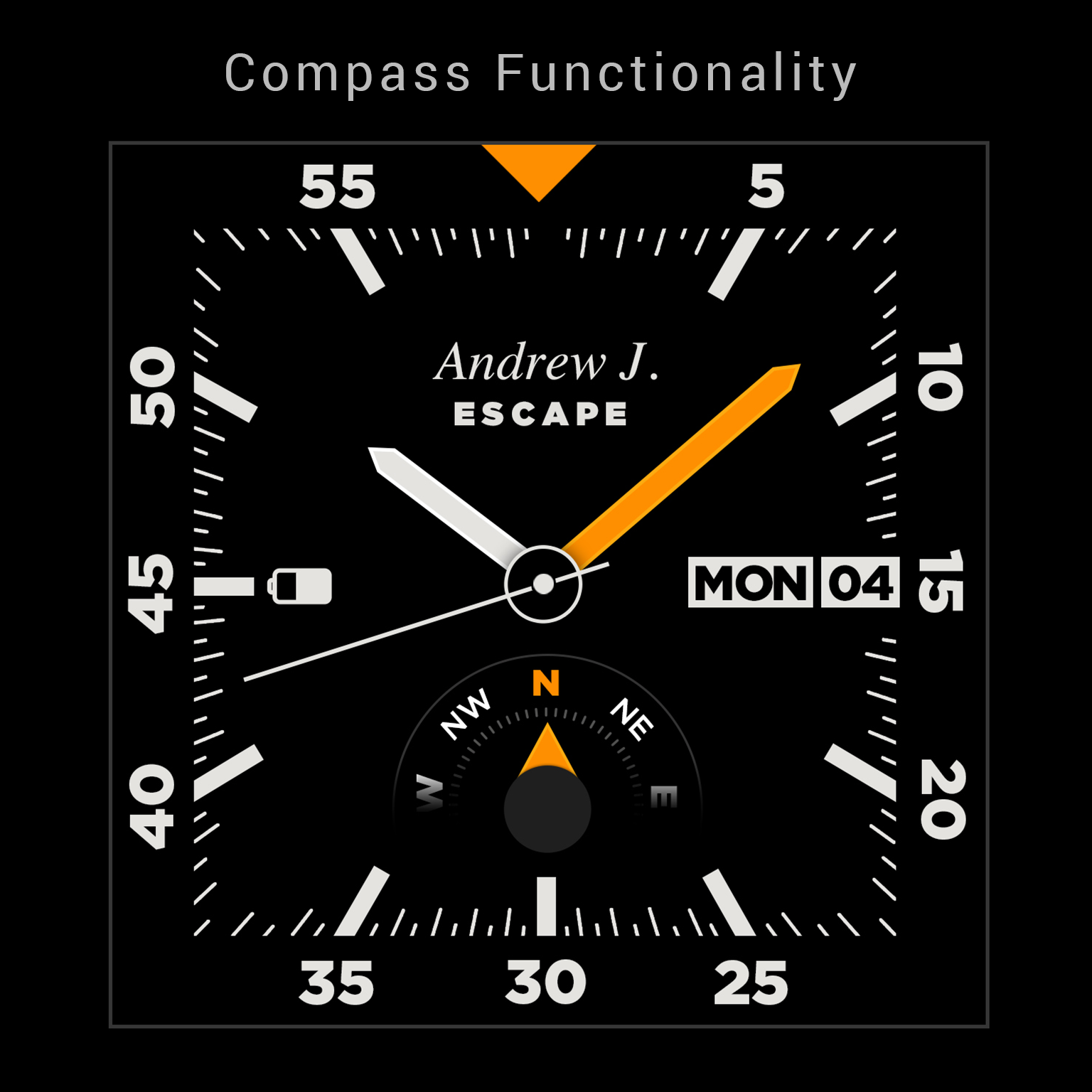 Android application Escape Watchface Android Wear screenshort