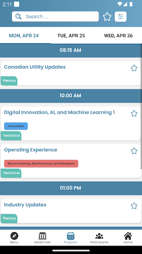 2023 CMNCC Conference App Screen 3
