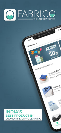 Android application Fabrico Dryclean & Laundry screenshort