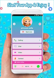 fake video call with princessのおすすめ画像1