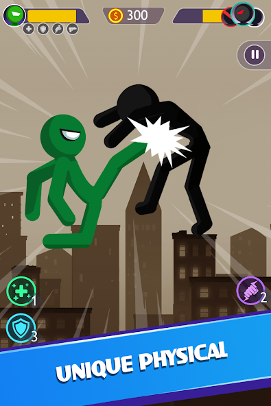 Stick Man Battle Fighting game 1.0.60 APK + Mod (Remove ads / Unlocked) for Android