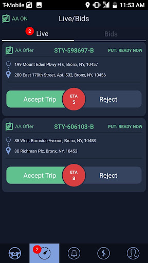 Trip Viewer - NEMT Driver Serv Screen 3