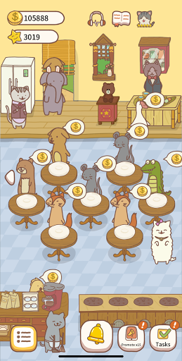 Cat Restaurant 2 - farm sowing coffee cooking game 1.1.1 screenshots 4