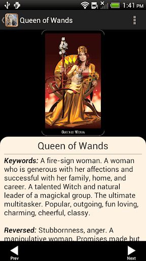 Screenshot of Witches Tarot