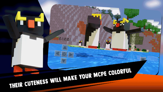 Cute Penguin Mobs for MCPE