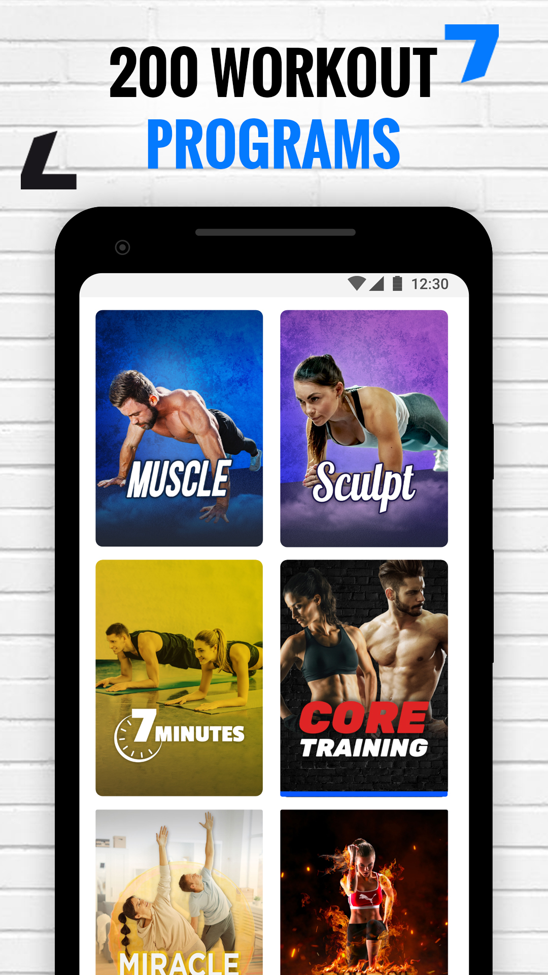 Android application FizzUp - Fitness Workouts screenshort
