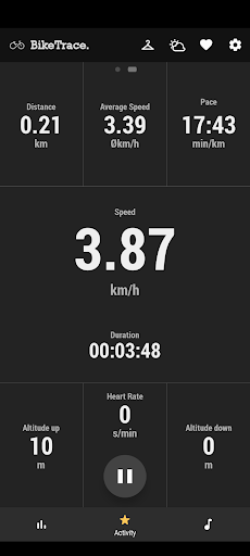 Screenshot of BikeTrace - Cycling Computer