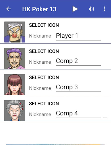 HK Poker 13 Screen 2