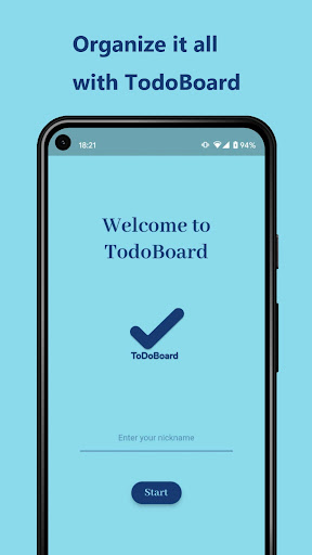 Android application Todo Board screenshort