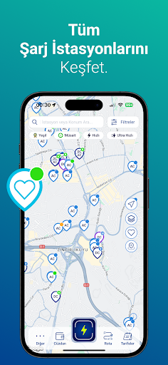 Android application Lixhium - Şarj İstasyonları screenshort