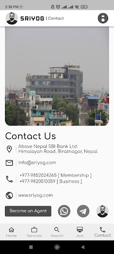 Android application SRIYOG screenshort