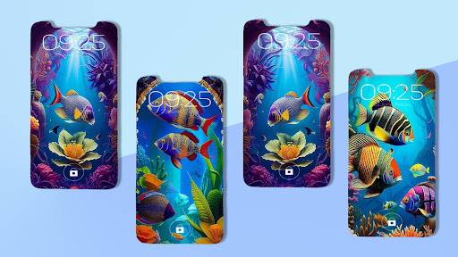 Android application Aesthetic Fish Wallppaper screenshort