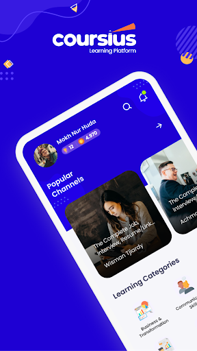 Android application Coursius Learning Platform screenshort