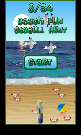 Android application Beach Fun Seagull Hunt screenshort