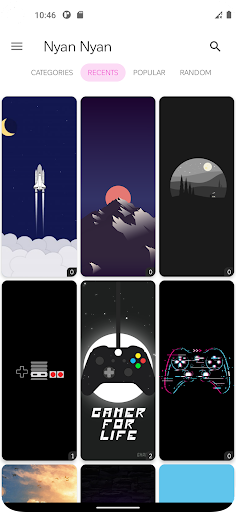 Android application Nyan Nyan Wallpapers screenshort