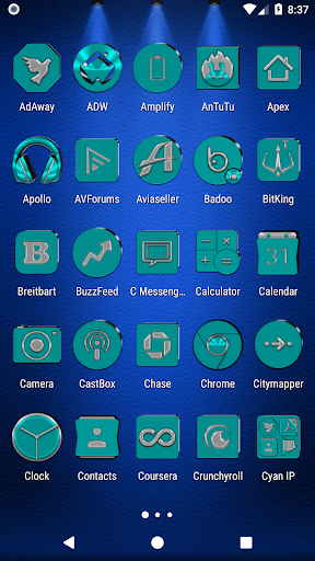 Cyan Icon Pack Screenshot 3 - AppWisp.com