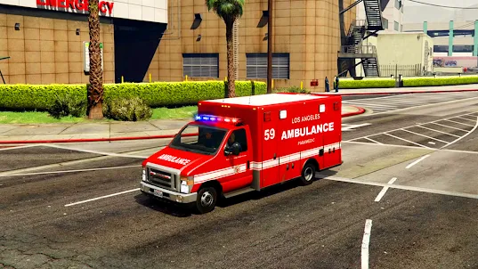 لعبة محاكاة سيارة إسعاف 3D