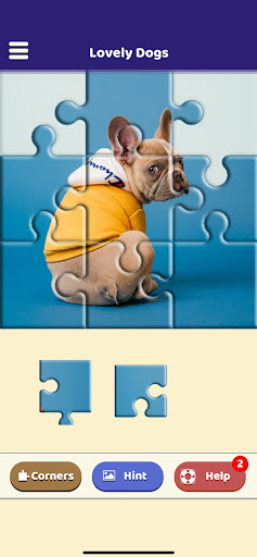 Android application Lovely Dogs Puzzle screenshort