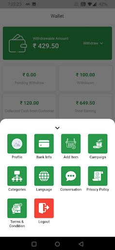 Android application Housecart Seller screenshort