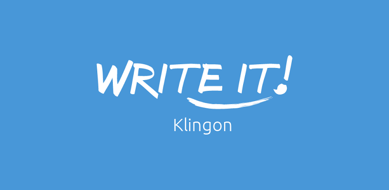 Write It! Klingon