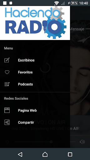 Android application Haciendo Radio screenshort