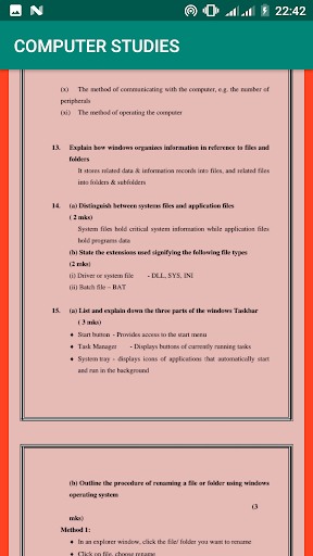 Computer Studies Topical Revision